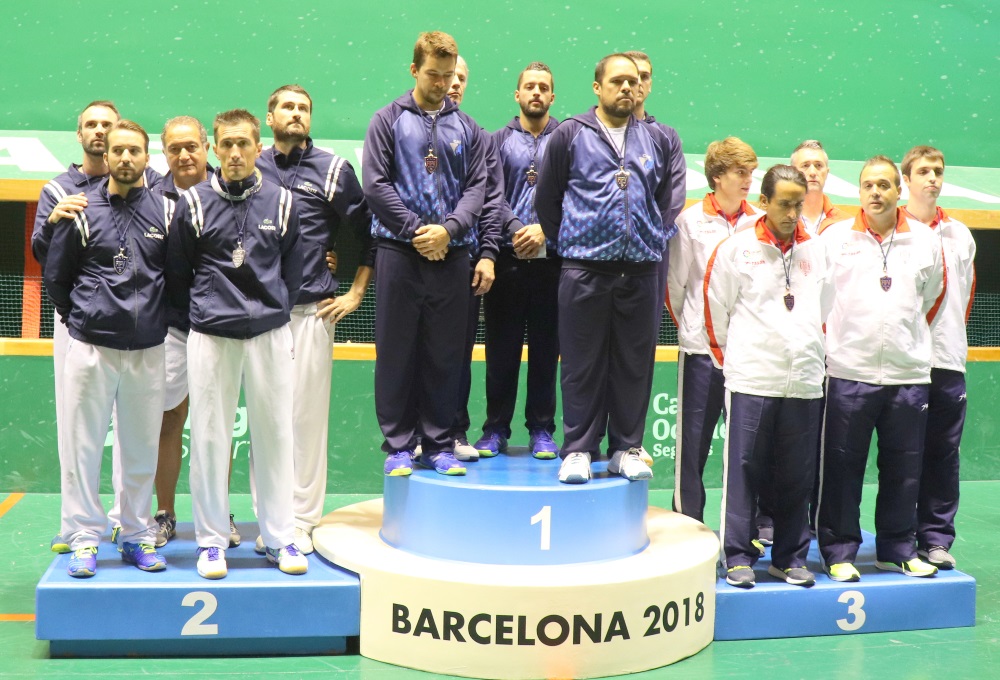 Mondial de Barcelone-L’équipe de France au Complexe de Pelote