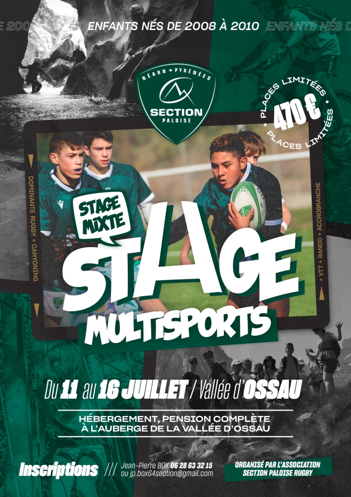 Stage Multi activités à la Section Paloise Rugby