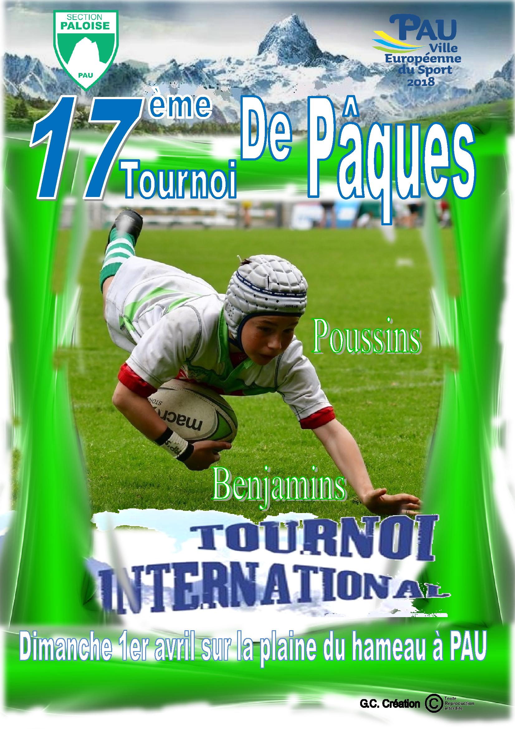 Rugby : 17ème tournoi de Pâques