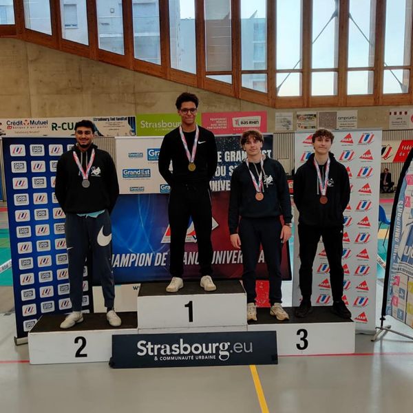 Guilhem Jalabert sur le podium aux France U