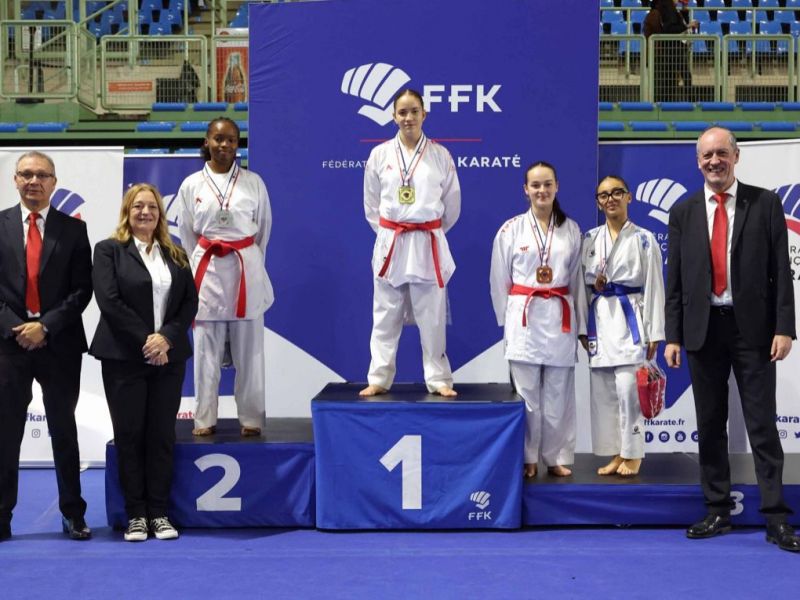 Open de France Combat Norris - 25 et 26 Octobre 2025 à Villebon sur Yvette (91) - Oriane RUIZ, Médaille d'Or en Junior - 53 kgs.