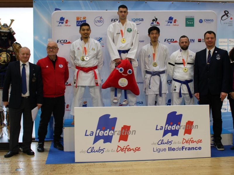 CHAMPIONNAT DE FRANCE DE KARATE DES CLUBS DE LA DEFENSE - 25 Février 2023 à BRETIGNY S/ORGE (91) - Gaétan HEINZ (Médaille d'Or)